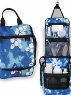 L.L. Bean Floral Hanging Toiletry Bag